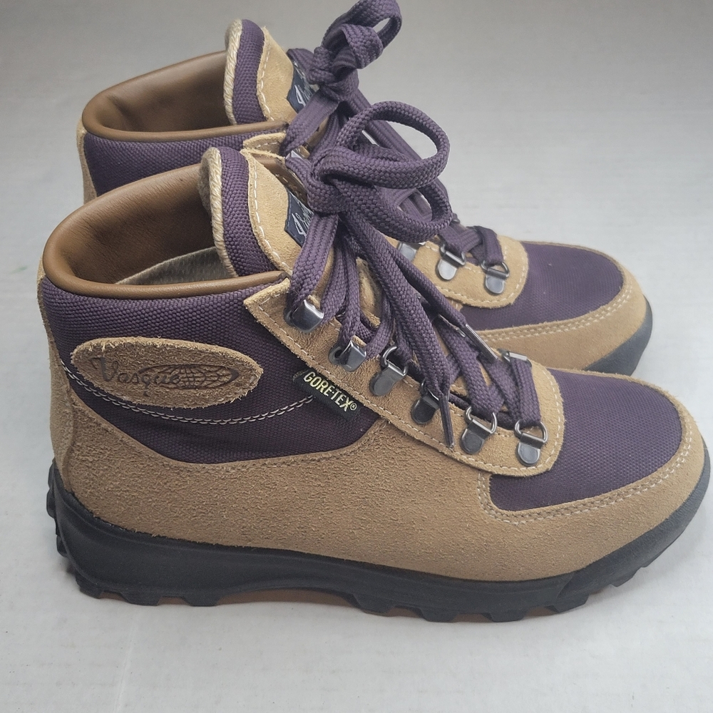 Vasque Womens Skywalk Gore Tex Backpacking Boots Purple Brown Womens Size 6.5